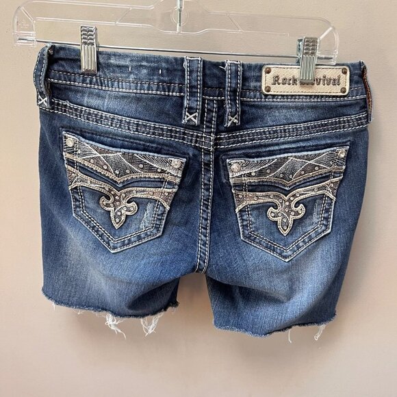 Rock Revival DIY Cut-Off Jean Shorts- Size 27 - Picture 5 of 6